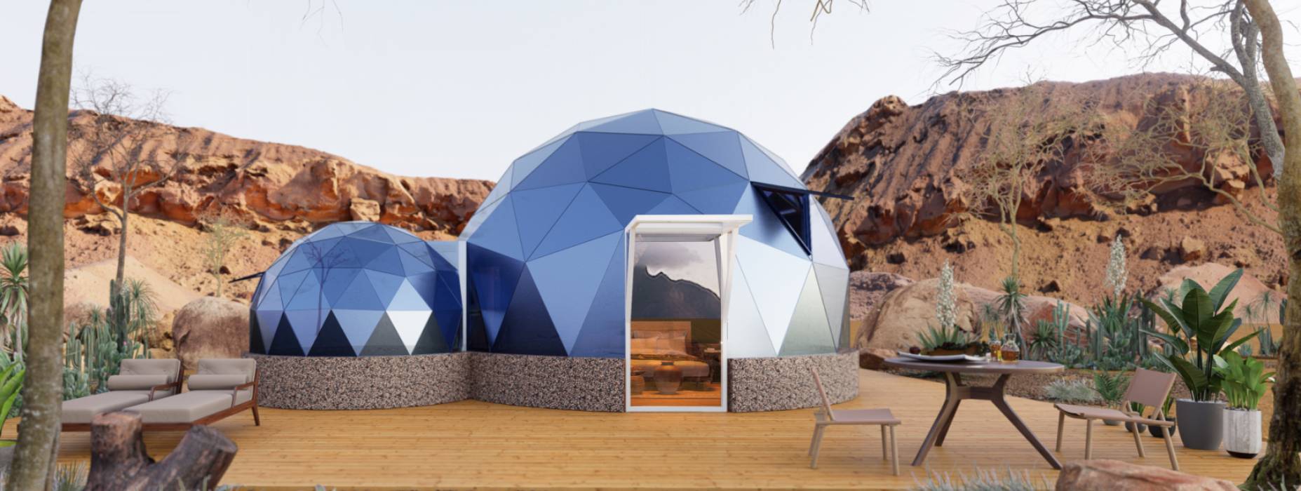 莱州市球形智能光伏玻璃星空房